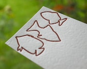 Fish Letterpress Enclosure Card