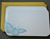 Butterfly Letterpress Notecards Set of 3