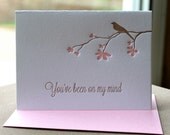 Thinking of You Letterpress Card