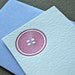 Button Letterpress Enclosure Card