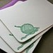 Crochet Letterpress Notecards Set of 3