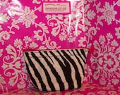 Small Makeup Bag - Zebra Print - Hot Pink - Cosmetic Bag