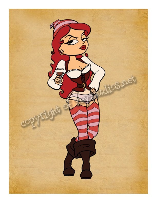 Cast Member Pin Up - Pirate Wench Wendy 8x10 Print