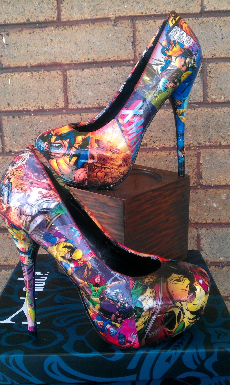 X Men high heels (not vintaged)
