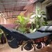 Black Hammock, Hand Woven Natural Cotton with Special Fringe