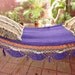 Violet Hammock, Hand Woven Natural Cotton with Special Fringe
