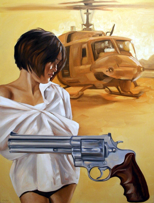 Bad Juju by artist Kenney Mencher 40"x30"x1.5" (original book cover for published book)