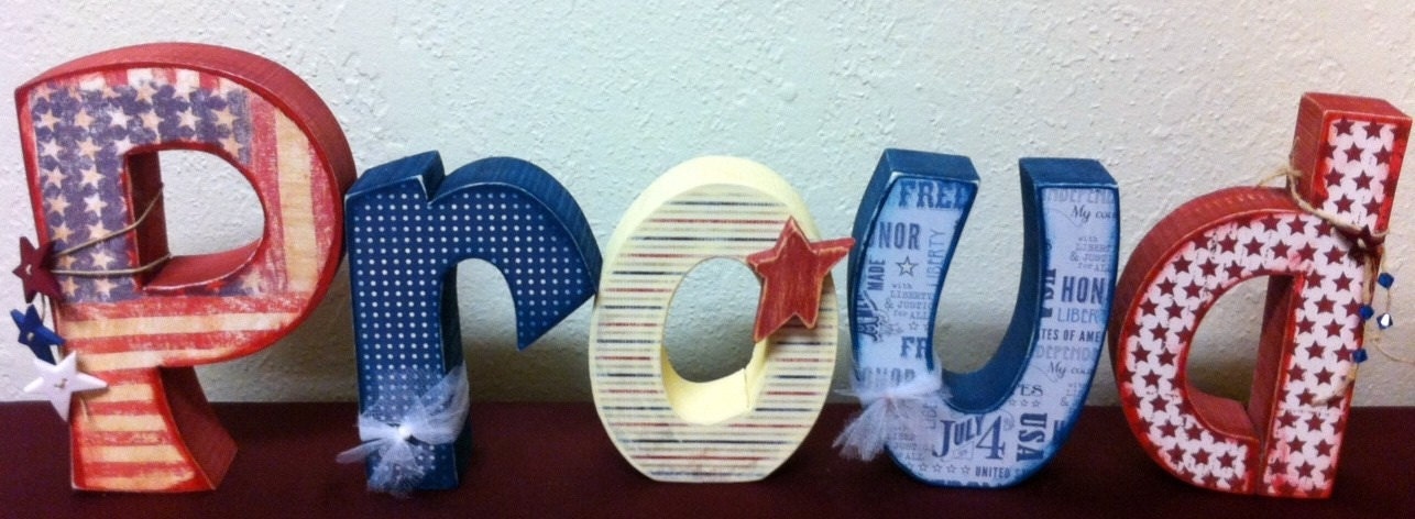 Proud--Red, White, and Blue