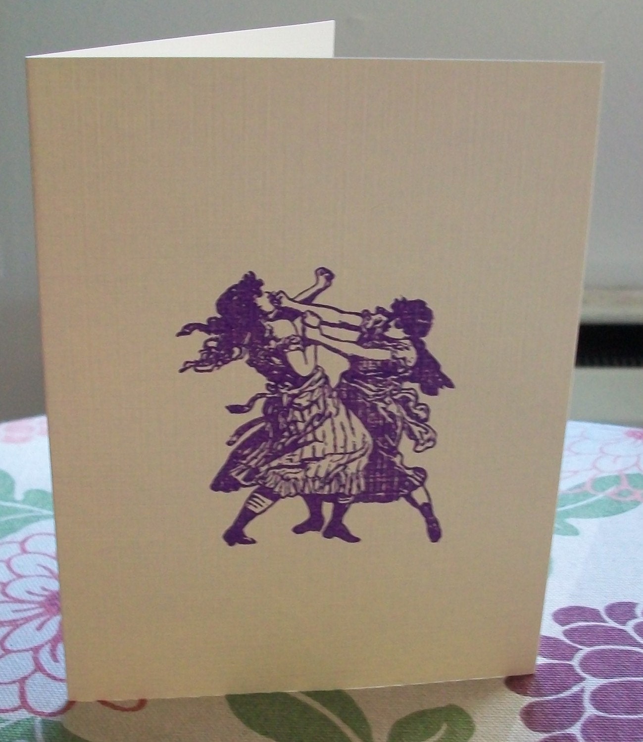 girlfight  stamped card