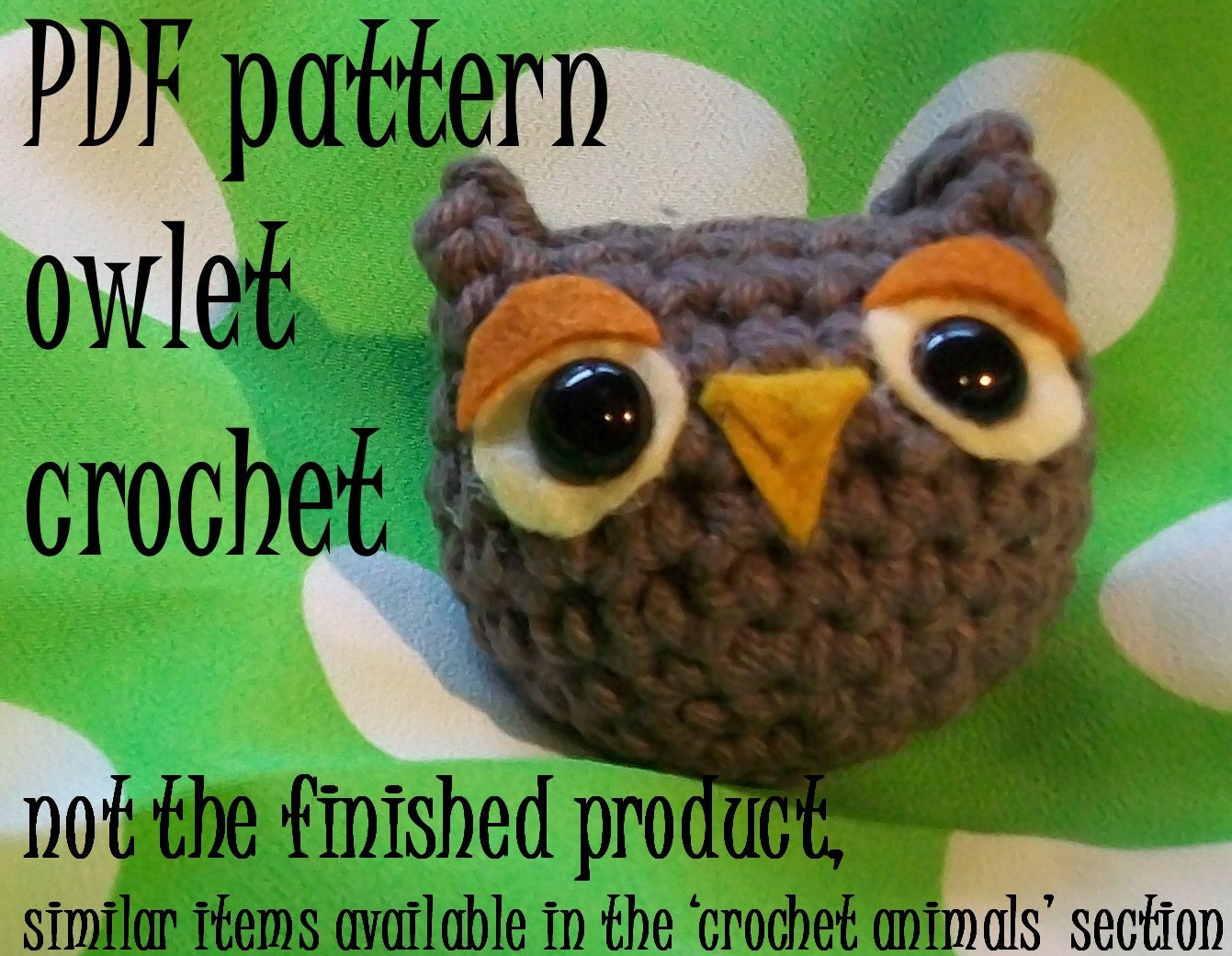 Crochet Pattern: Owl amigurumi PDF