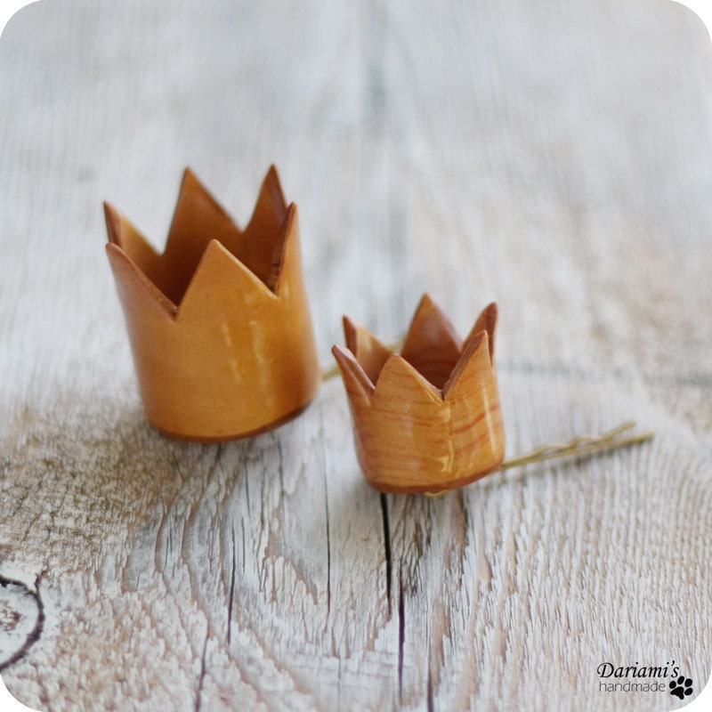 Hair pins - You are my princess - Set for a mother and a daughter-MADE TO ORDER