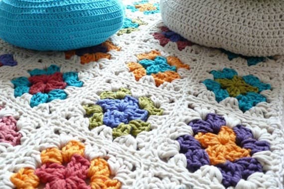 Crochet rug-Granny Square