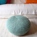 Pouf Crochet medium - aqua