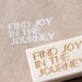 find joy in the journey - motivation series wooden rubber stamp