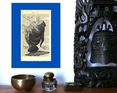 Manatee Art Print on Antique 1896 Dictionary Book Page