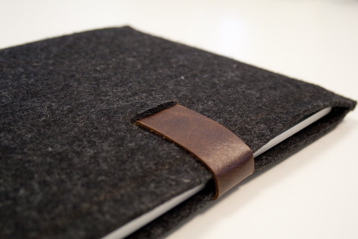 iPad Case - Felted Wool and Leather