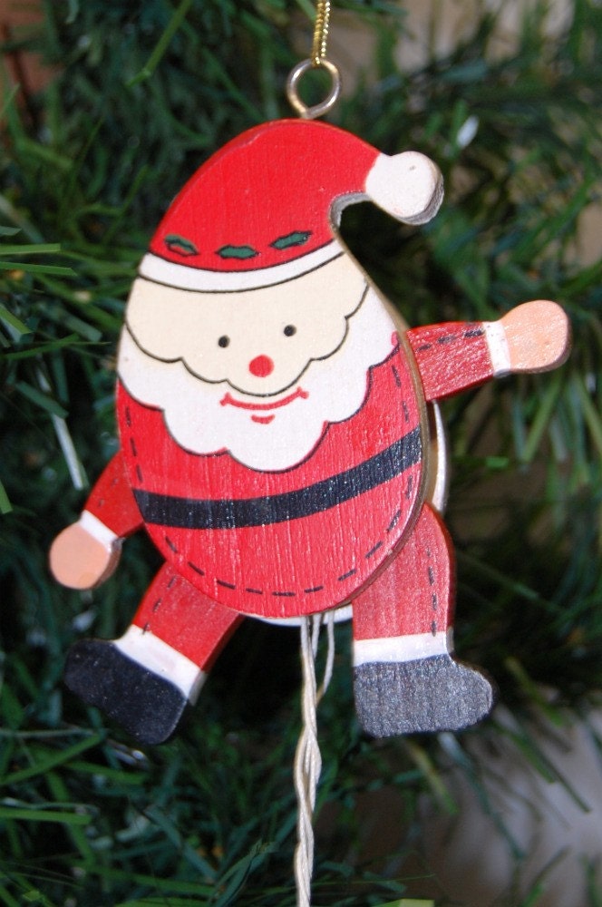 vintage wooden movable santa ornament by ifoundthis4u on etsy vintage wooden movable santa ornament by ifoundthis4u on etsy