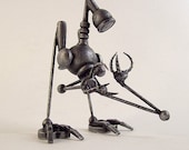 The Seeker Robot Figure Wood Sculpture Statue