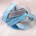 Hand Dyed Silk Ribbons - Serenity Crinkle Silk Jewelry Bracelet Fairy Ribbon - Quintessence - blue grey