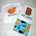 Baby Boy Personalized Gift Set - Bodysuit and Burp Cloth, Aqua Whale