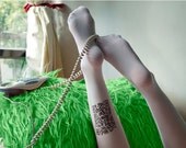 Tatto socks - Barcode, qr code / tattoosock / white socks  / hightech / publish