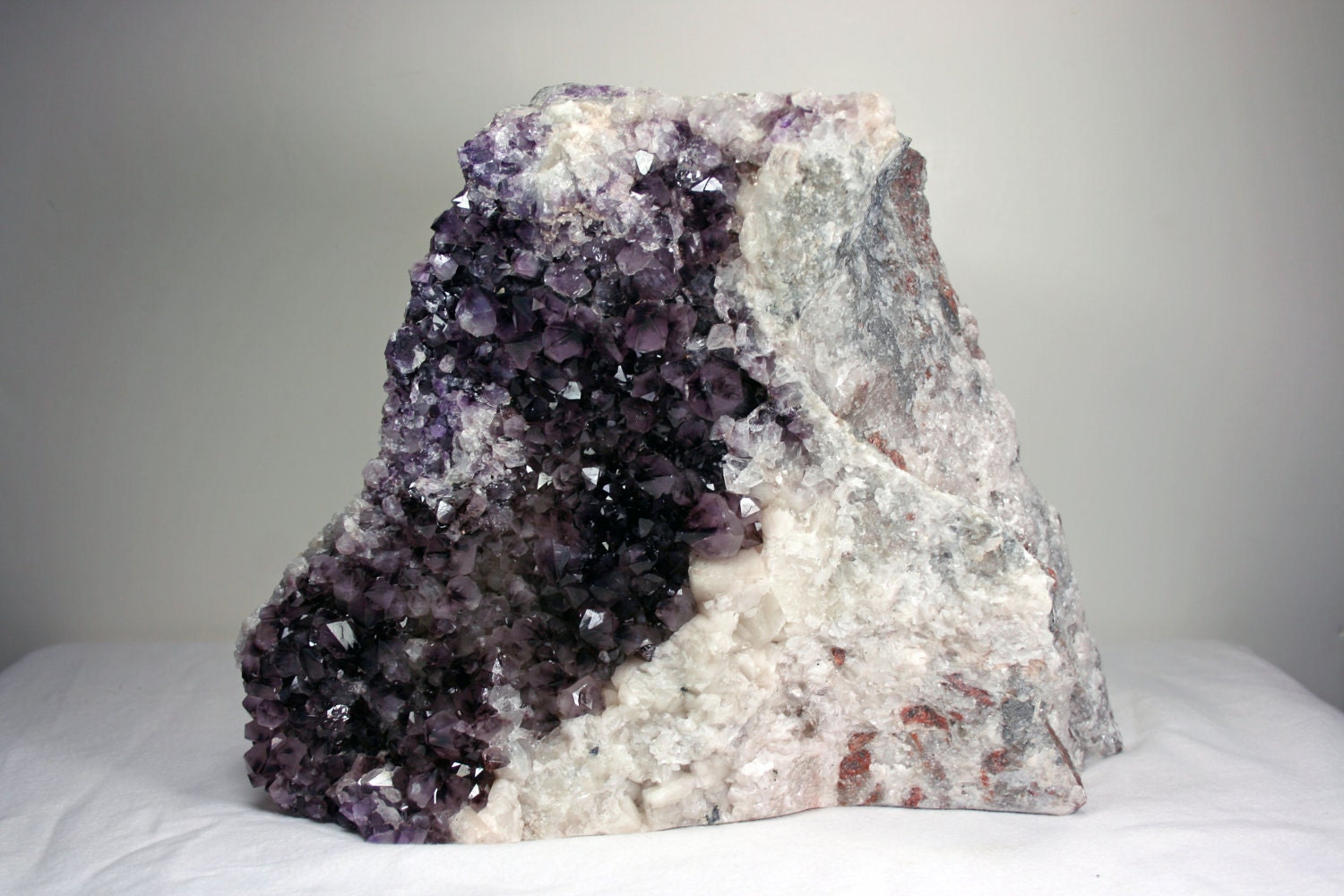 Amethyst and Fluorescent Calcite