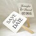 Set of Save the Date Engagement Picture Signs