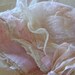 Anitque Bonnet Pink Silk and Lace