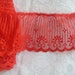 3-1/2 Yards of Christmas Red Lace Trim