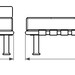 Modern Pet Bed, daybed and lounger (Small Dog Bed / Cat Bed, 25"x19")