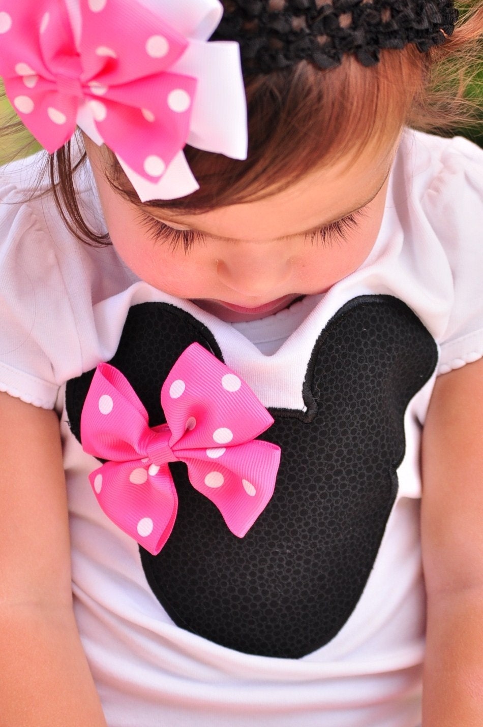 3 Piece Minnie Mouse Outfit - Hot Pink