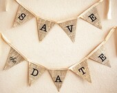 Save the Date bunting banner