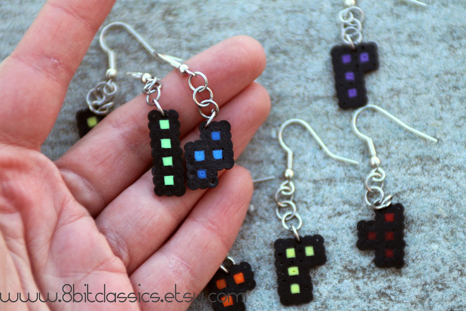 tetris earrings