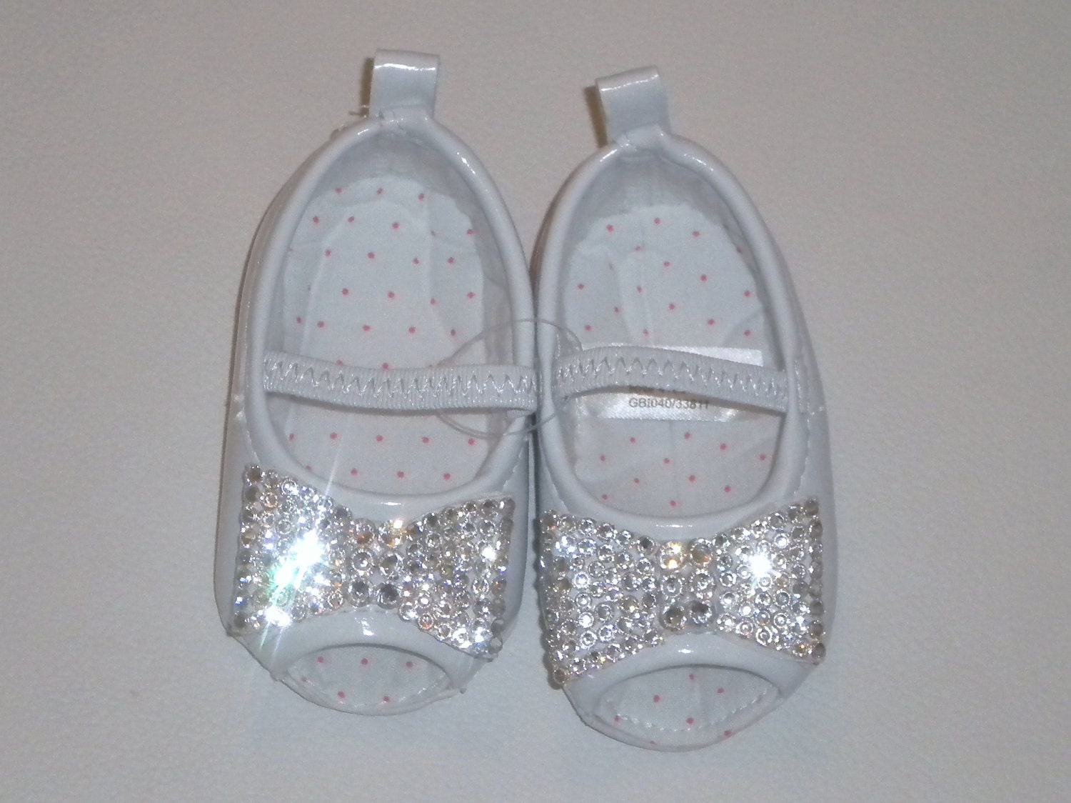 Baby Girls Rhinestone Shoes Bling Bow