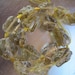 Raw Rough Lemon Quartz  Nugget Beads Half Strand
