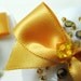 CHLOE bridal Pasties - silk satin and beaded Primrose yellow crystals