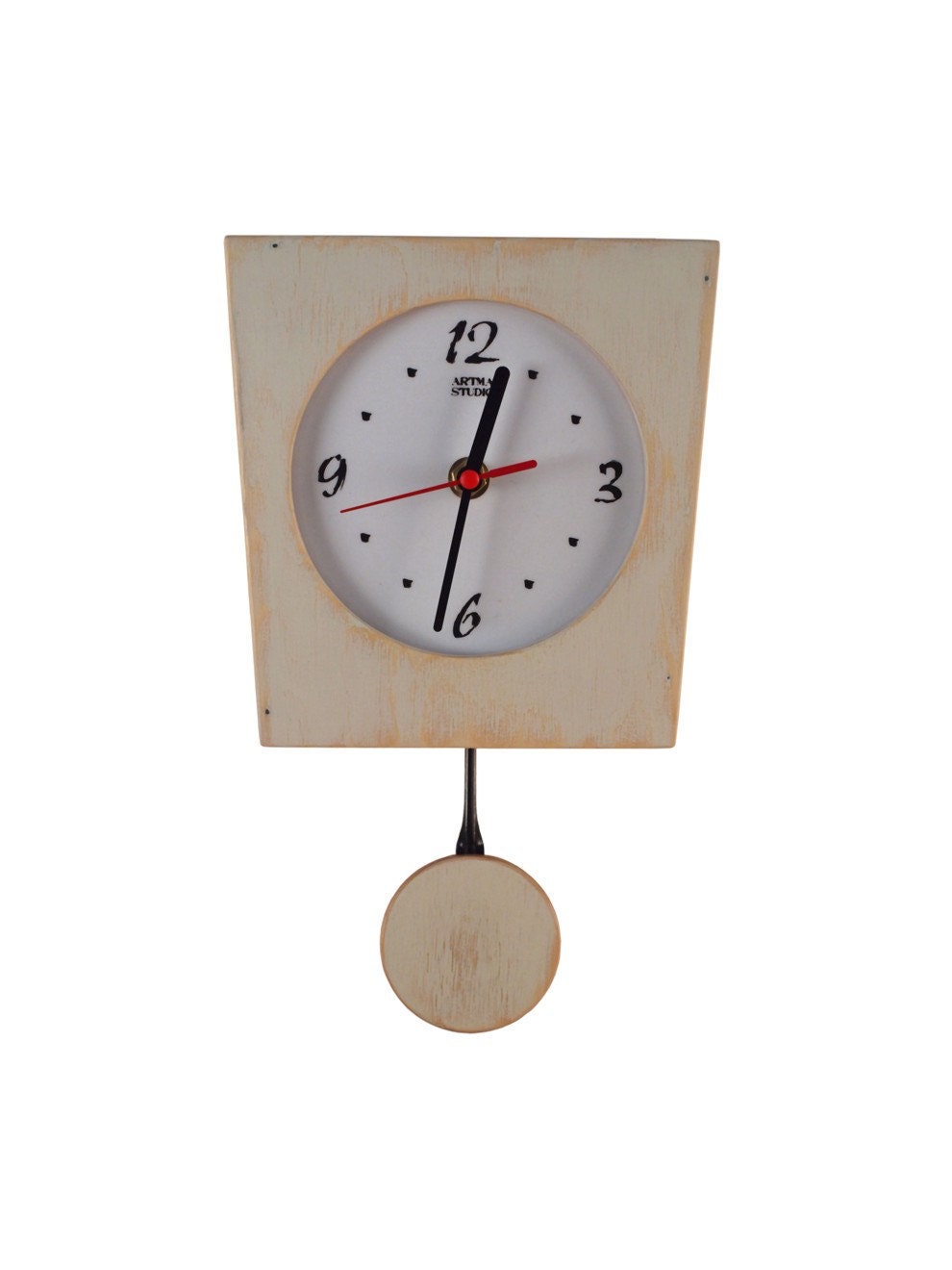 Pendulum  wall clock WHITE