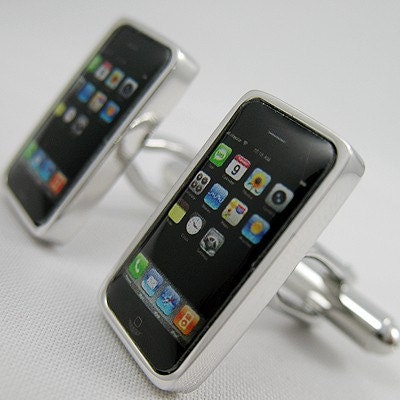 Mens Cuff links- Copper Fashion Cuff links iphone Design