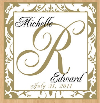 Dance Floor Decals Elegant Damask