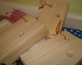 2 Sets of Wooden Wall Brackets for Book Slings -  Set of 4