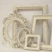 Picture Frames Shabby Chic Picture Frame Set Ornate Frames Ivory Heirloom White Victorian