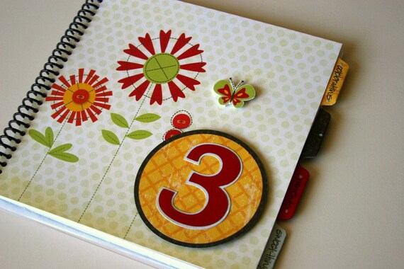 Baby Memory Book/Birthday Album Photo Book and Journal - GRACIE Design Il_570xn