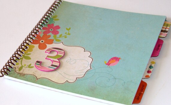 Baby Memory Book/ Girl Birthday Album Photo Book and Journal - EMMY Design Il_570xn