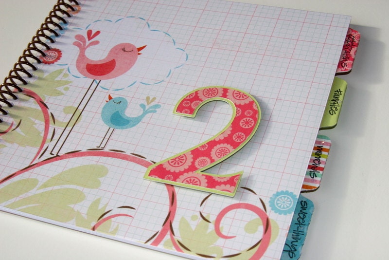 Baby Memory Book/Birthday Album Photo Book and Journal - SOPHIA Design