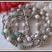 Catholic Rosary, White Howlite & Amazonite