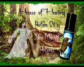 HOUSE of HEALING: Fantasy Perfume inspired by The HOBBIT, Iris Flowers, Linden Blossoms, Woods, and Greens