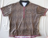 1X-Women's Cycling Jersey Top-Short Sleeve Baby Leopard
