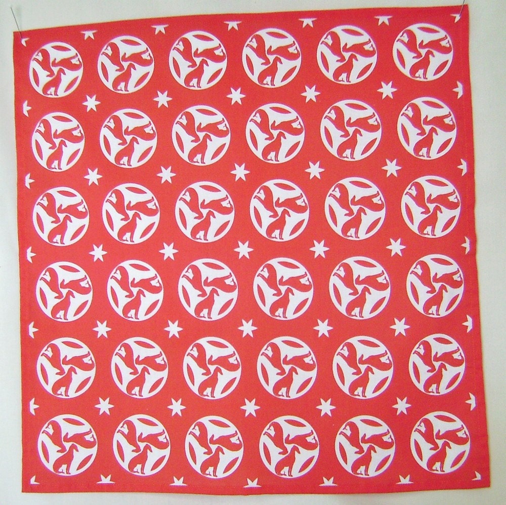 Bandanna Greyhound red and white