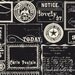 Lost & Found Black Labels by Jen Allyson for Riley Blake, 1 yard