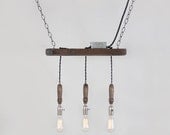 Reclaimed Wood Chandelier - 3 Bulb